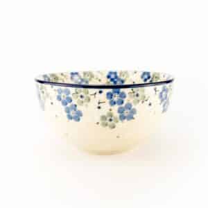 Miska, miski, salaterka, miska w kwiaty, miska bolesławiec, miska ceramiczna, duża miska, zastawa stołowa, naczynia ceramiczne, ceramika Bolesławiec