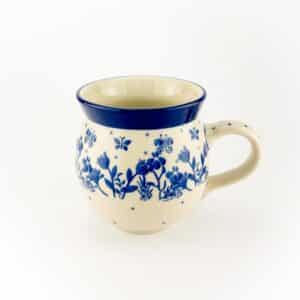 Kubek w kwiaty, Kubek, kubki, kubki do kawy, kubki do herbaty, elegancki kubek, polska ceramika, ceramika bolesławiec, porcelana bolesławiec, zestaw kubków