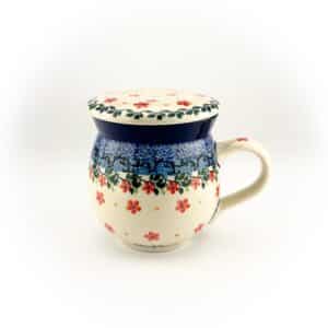 kubek do parzenia, Kubek beczułka, kubek beczka, kubek czeski, Kubek, kubki, kubki do kawy, kubki do herbaty, elegancki kubek, polska ceramika, ceramika bolesławiec, porcelana bolesławiec, zestaw kubków