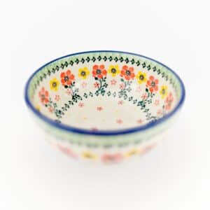 Miska, miski, salaterka, miska w kwiaty, miska bolesławiec, miska ceramiczna, duża miska, zastawa stołowa, naczynia ceramiczne, ceramika Bolesławiec