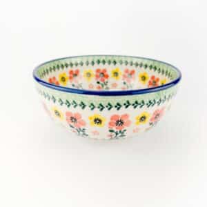 Miska, miski, salaterka, miska w kwiaty, miska bolesławiec, miska ceramiczna, duża miska, zastawa stołowa, naczynia ceramiczne, ceramika Bolesławiec