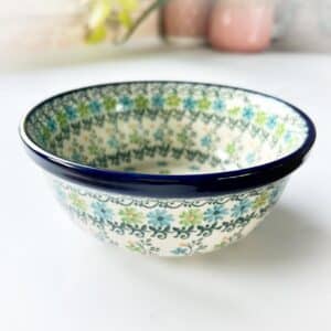 Miska, miski, salaterka, miska w kwiaty, miska bolesławiec, miska ceramiczna, duża miska, zastawa stołowa, naczynia ceramiczne, ceramika Bolesławiec