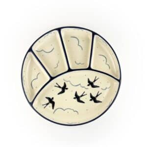 talerz dzielony, talerzyk deserowy, ceramika bolesławiec, porcelana bolesławiec, ceramika bolesławiec sklep internetowy, zakłady bolesławiec, bolesławiec, e-manufaktura, manufaktura