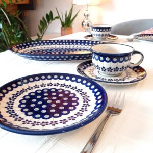 ceramika bolesłaawiec, 166a, bolesławiec, talerz bolesławiec, porcelana bolesławiec