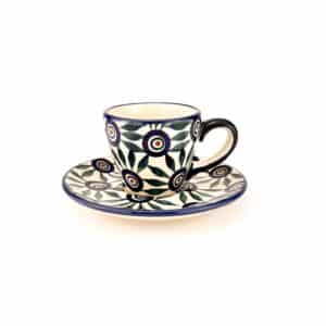 filiżanki do kawy, filiżanka espresso porcelana bolesławiec, ceramika bolesławiec, polska ceramika, ceramika bolesławiecka, Polish pottery