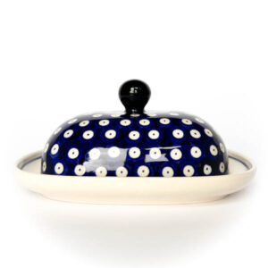 maselnica ceramika bolesławiec, maselnica na całą kostkę masła