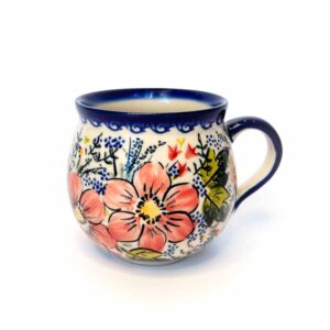 kubek bolesławiec 300 ml, kubek czeski, kubek szolka, unikatowy kubek bolesławiec