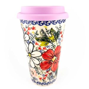 kubek podróżny, kubek do auta, kubek termiczny, kubek termiczny bolesławiec