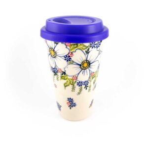 kubek podróżny, kubek do auta, kubek termiczny, kubek termiczny bolesławiec