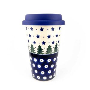 kubek podróżny, kubek do auta, kubek termiczny, kubek termiczny bolesławiec