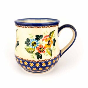 kubek bolesławiec, kubek na jesień, ceramika bolesławiec