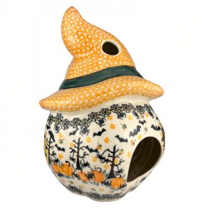 dynia Bolesławiec, duża dynia w kapeluszu, dynia ceramiczna, lampion dynia Bolesławiec, ceramika Bolesławiec