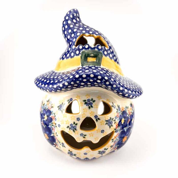 dynia Bolesławiec, dynia w kapeluszu, lampion dynia ceramika bolesławiec