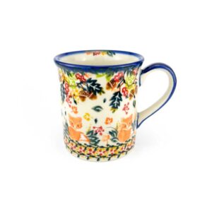 kubek z lisem na jesień, kubek jesienny bolesławiec