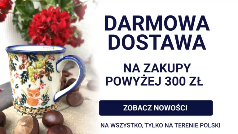 sklep z ceramiką darmowa dostawa banner