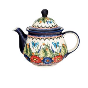 Czajnik 149 bolesławiec, czajnik bolesławiec motyle, ceramika bolesławiec