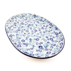 półmisek bolesławiec w kwiaty, półmisek do wędlin bolesławiec, półmisek na sery bolesławiec