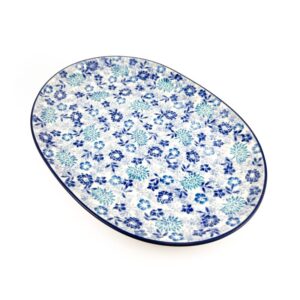 półmisek bolesławiec w kwiaty, półmisek do wędlin bolesławiec, półmisek na sery bolesławiec