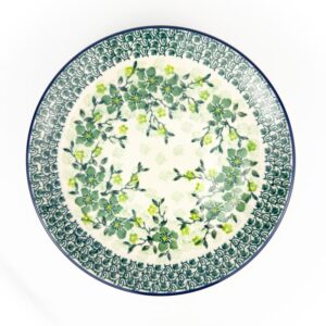 talerz Bolesławic wzór zielony wianek