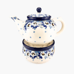 Czajnik z podgrzewaczem 1,2 L anemony Ceramika Artystyczna