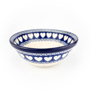 miska serca ceramika bolesławiec